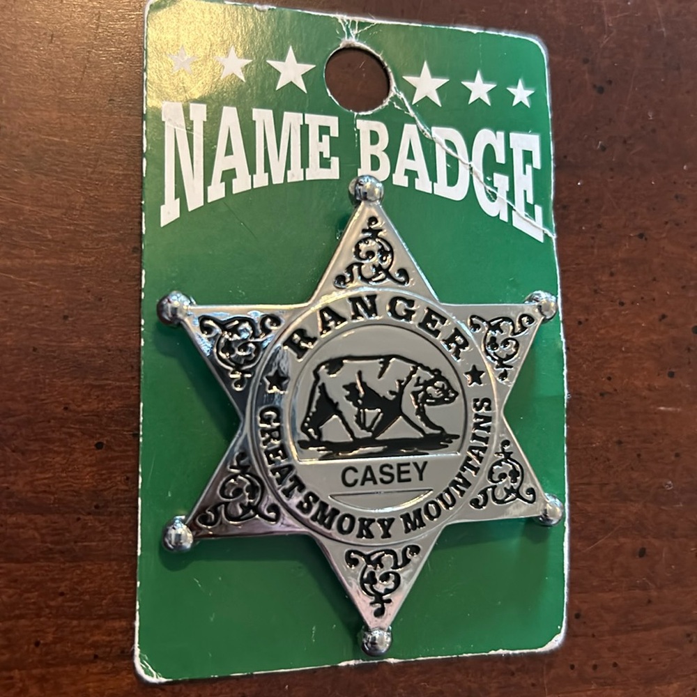 Great Smoky Mountains Ranger Badge - Casey